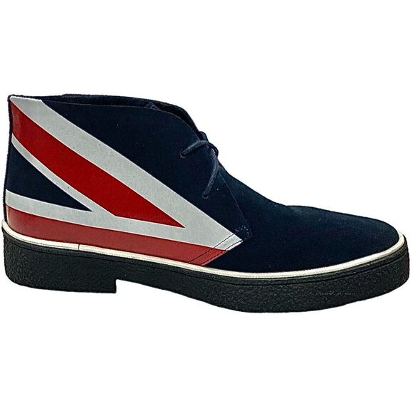 British Walkers Playboy Union Jack Chukka Boots Men’s Size 11 M/W | Multicolor - Picture 2 of 10